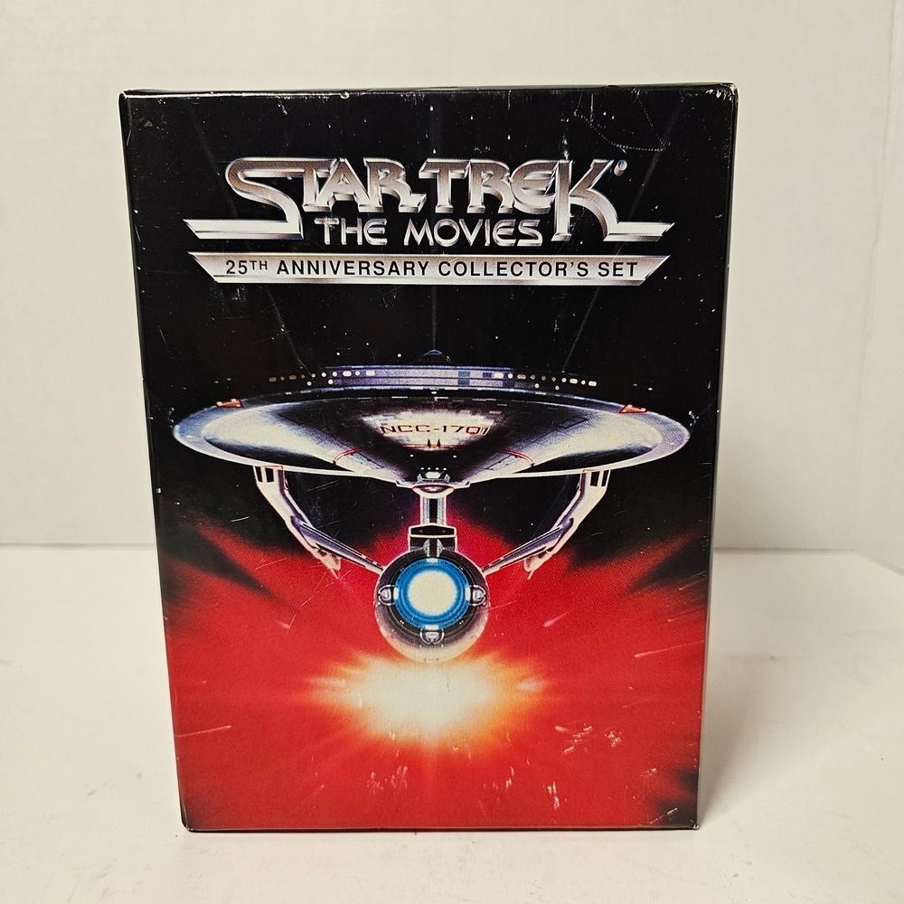 Star Trek The Movies 25th Anniversary Collector's Set 5 VHS Box Set 1991 Vintage